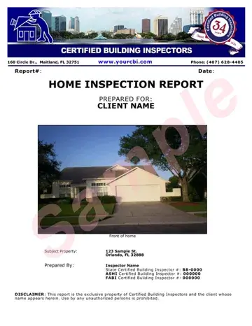Home Inspection Form Preview