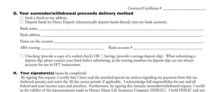 Filling in horace mann forms step 5