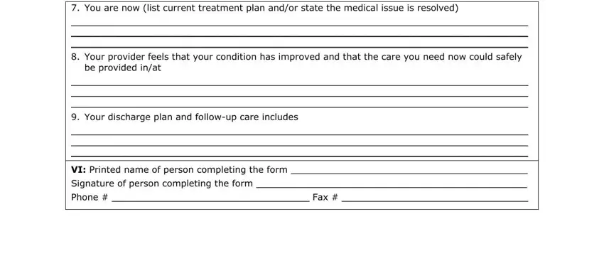 part 3 to filling out Hospital Discharge Forms Download