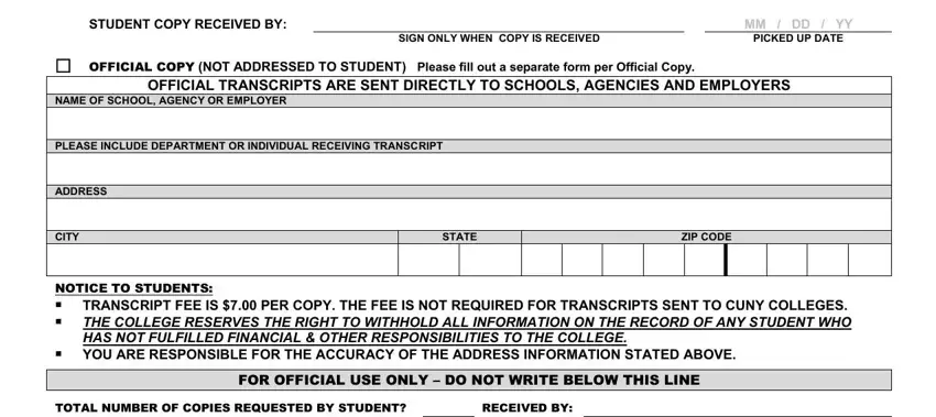 step 2 to completing hostos community transcript