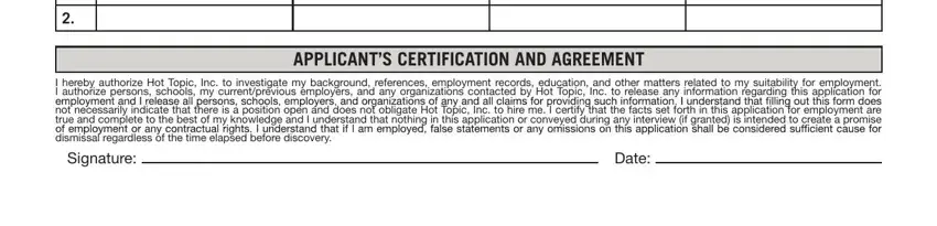 stage 5 to finishing hot topic application form printable