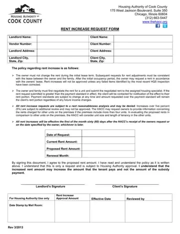 Housing Authority Cook County Rent Increase Form Preview