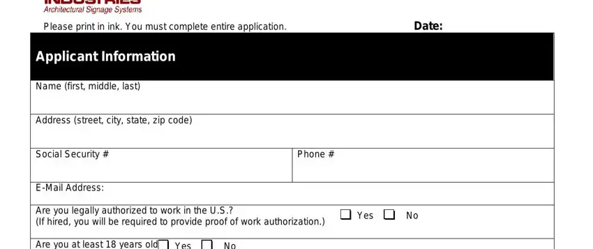 howard industries employment test gaps to fill in