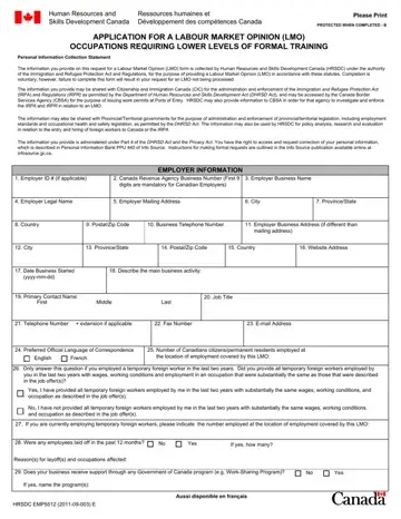 Hrsdc Emp5512 Form Preview