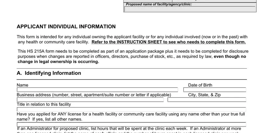 step 1 to writing hs form form