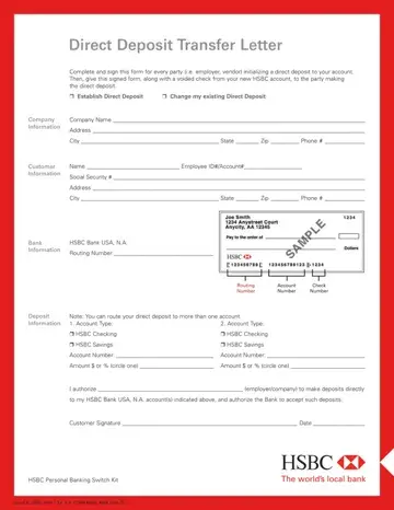 HSBC Direct Form Preview