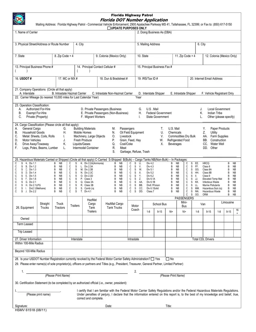 Hsmv 61518 Form first page preview
