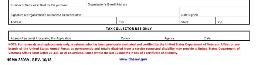 stage 3 to filling out handicapped parking application