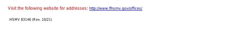Filling in hsmv 83146 form step 4
