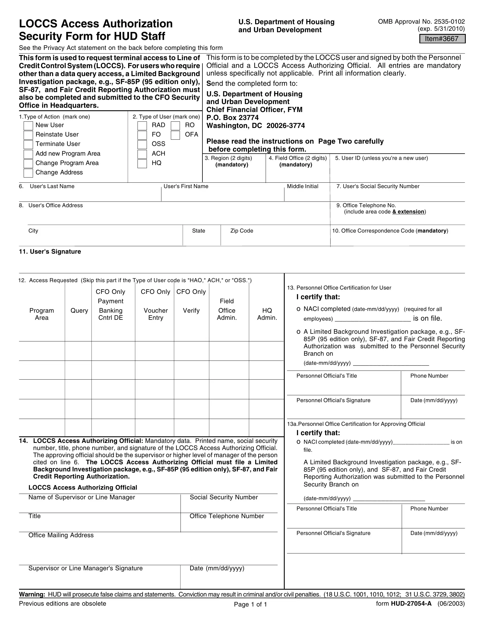 Hud 27054 A Form Preview
