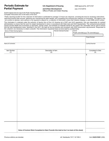 Hud 51001 Form Preview