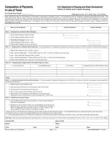Hud 52267 Form Preview