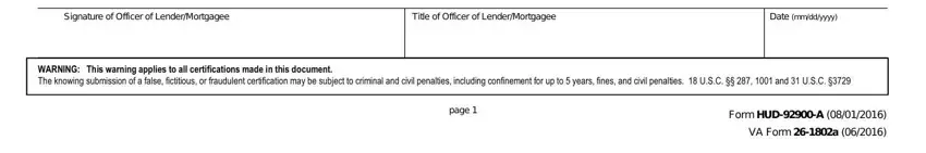 Completing fha 92900a part 3