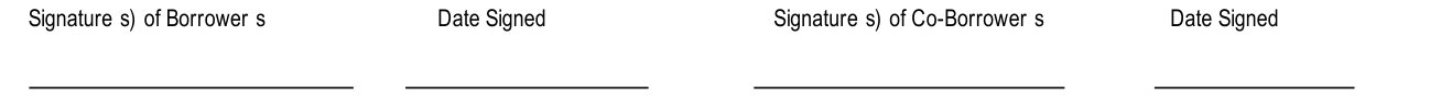 Form HUD-92900-A example filled out, part III Borrower Notices, Information, and Acknowledgment
