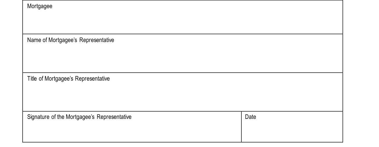 Form HUD-92900-A example filled out, part V Mortgagee's Certification