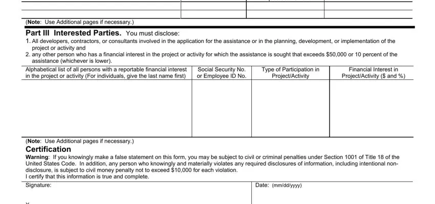 Completing hud form 2880 stage 2