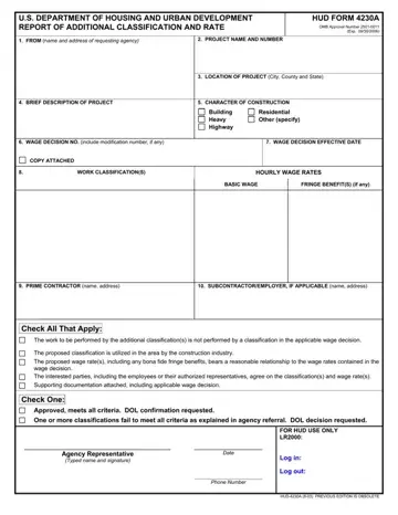 Hud Form 4230A Preview