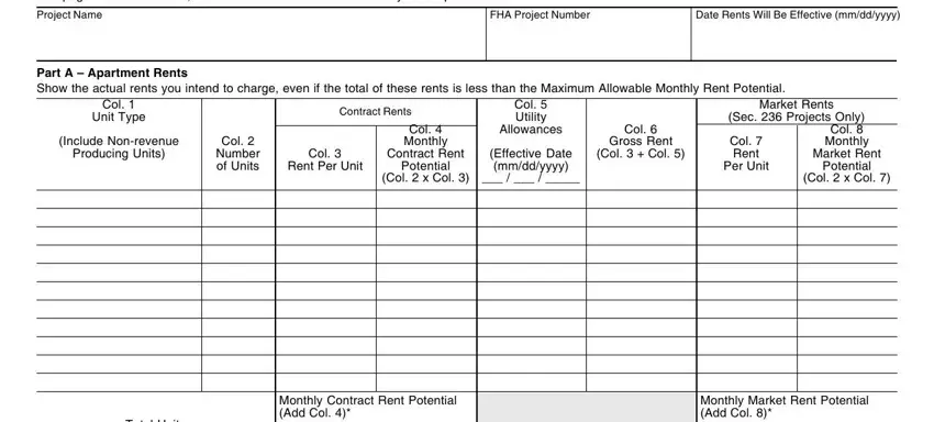 portion of fields in Hud Form 92458