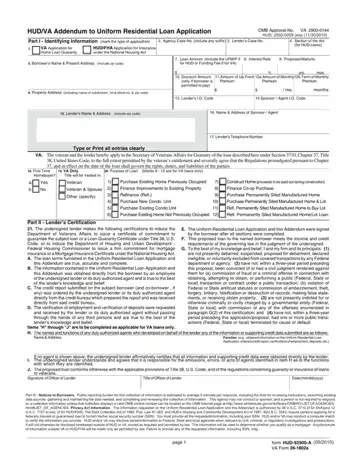 Hudva Addendum Document Form Preview