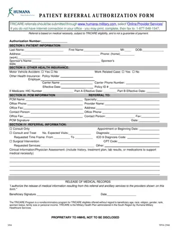 Humana Medicaid Family Referral Form Preview