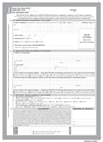 Icici Bank Re Kyc Form Preview