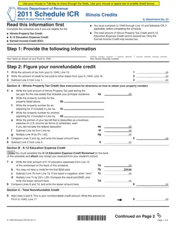Icr Form Illinois Dept Preview