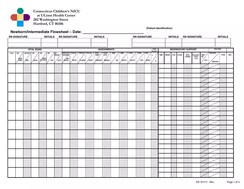 Icu Flowsheet Fill Out Printable PDF Forms Online