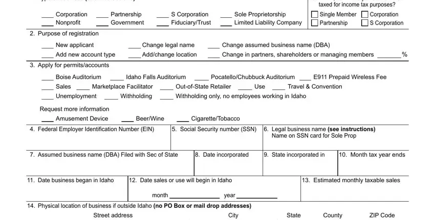 example of gaps in idaho ibr 1 form