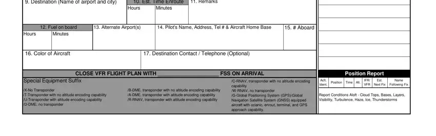 Finishing log flight plan stage 4