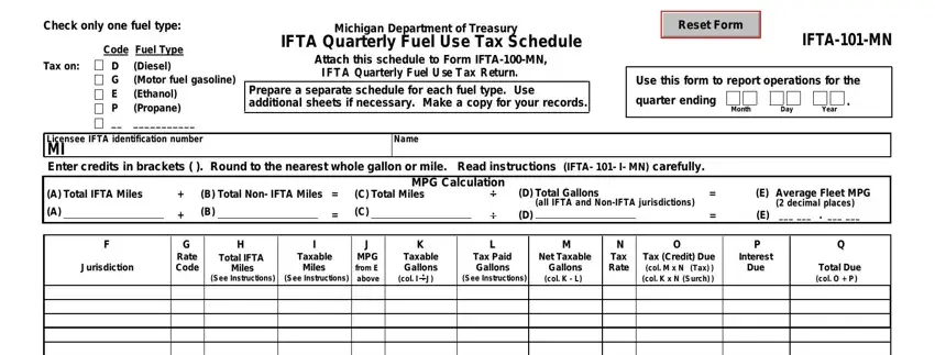 Ifta 101Mn Form blanks to consider