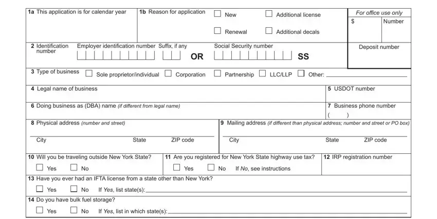 portion of fields in ifta 21 instructions