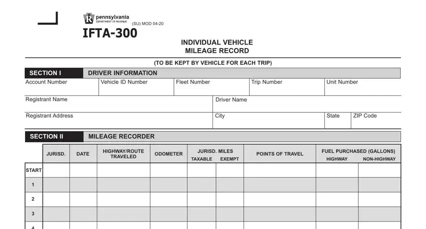 Ifta Mileage Log Sheet ≡ Fill Out Printable Pdf Forms Online 7833