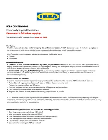 Ikea Application Pdf Form Preview