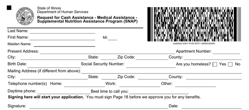 form il444 23788 fields to complete