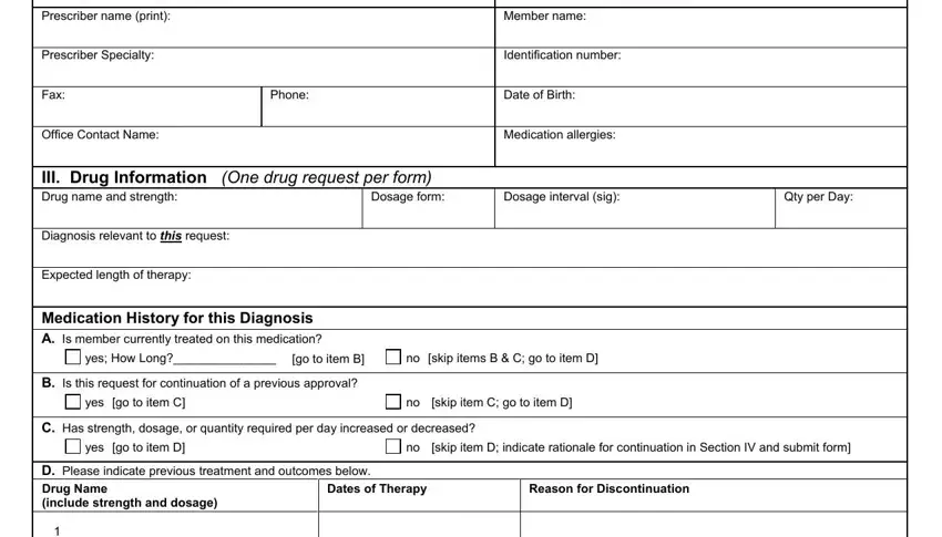 example of blanks in authorization