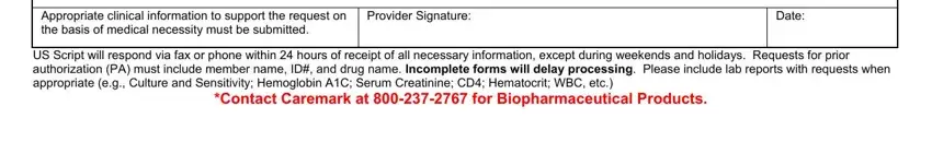 illinicare health prior authorization form ProviderSignature, and Date blanks to insert
