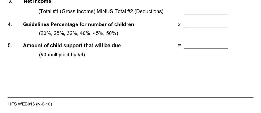 Filling out il calculating child stage 2
