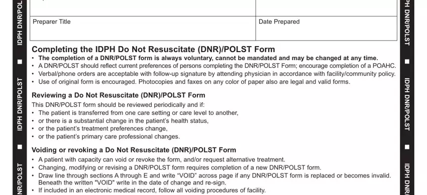 polst form TSLOPRNDHPD, TSLOPRNDHPD, PreparerName, PreparerTitle, PhoneNumber, DatePrepared, DPHDNRPOLST, DPHDNRPOLST, TSLOPRNDHPD, and DPHDNRPOLST blanks to fill