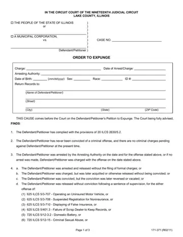 Illinois Form 171 371 Preview