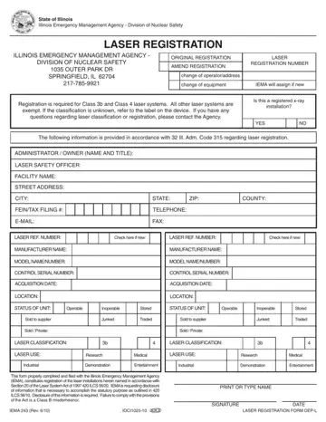 Illinois Form Iema 243 Preview