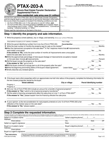 Illinois Form Ptax 203 A Preview