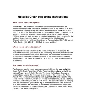 Illinois Motorist Report Form Preview
