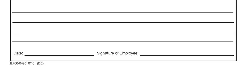 Filling out apply for perc card stage 5