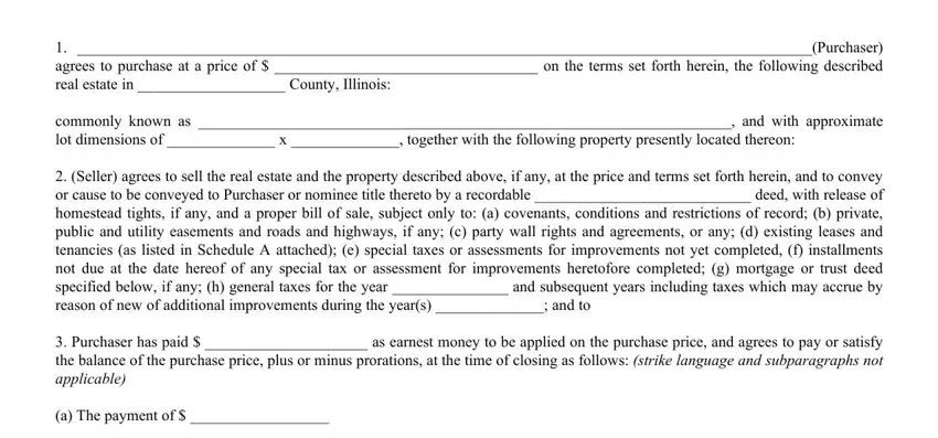 portion of blanks in for sale by owner illinois contract