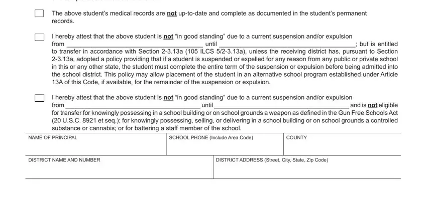 Finishing il state board education form stage 2