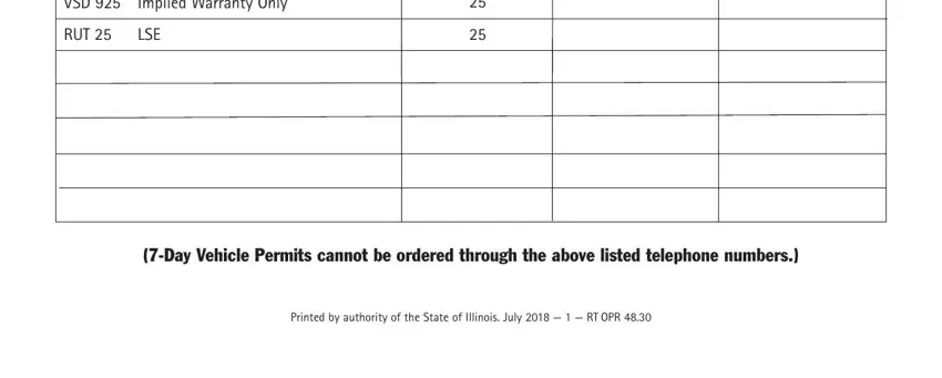 Illinois VSD 190 Form ≡ Fill Out Printable PDF Forms Online