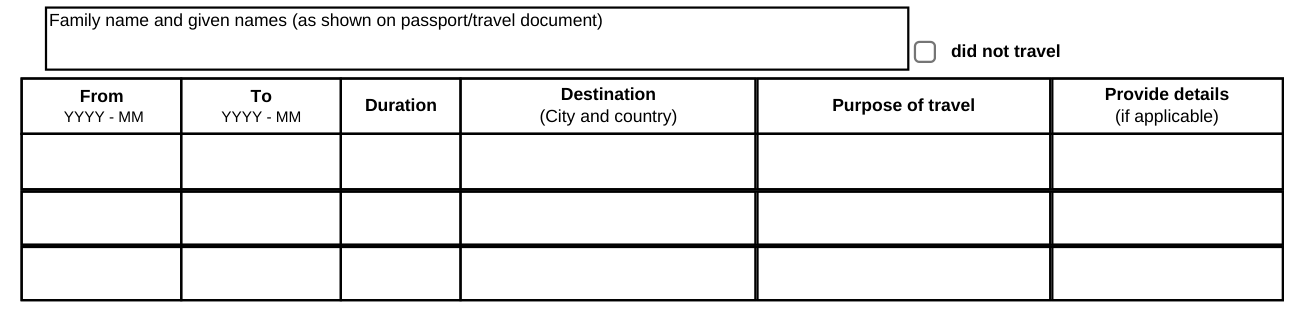 Imm 5562 example filled out, c) Your dependent child 18 years old or older