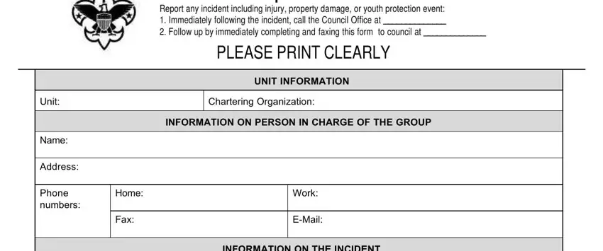 blank incident report form blanks to consider