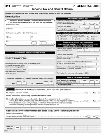 Income Tax And Benefit Return Form Preview