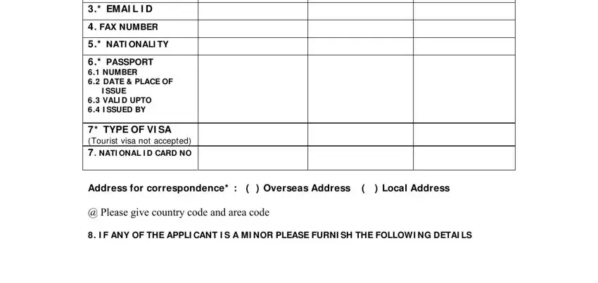 Filling out indian overseas bank account opening step 2